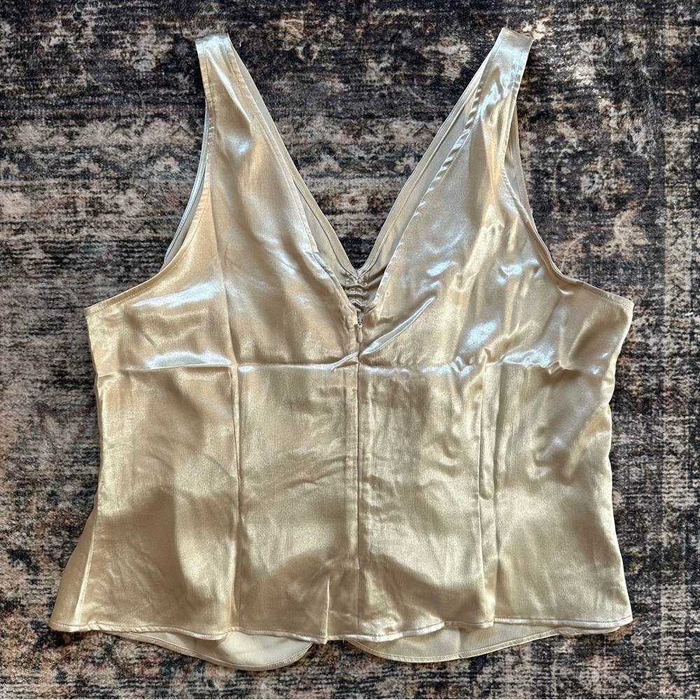 Satin Ruched Top - Picture 3 of 4